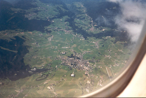 Asiago dall'aereo...